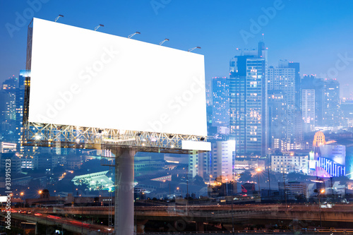 Fotomural billboard blank for outdoor advertising poster or blank billboard for advertisem