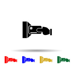 Poster - Credit Card multi color style icon. Simple glyph, flat vector of profit icons for ui and ux, website or mobile application
