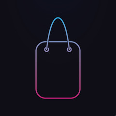 Poster - Shopping bag nolan icon. Simple thin line, outline vector of shopping icons for ui and ux, website or mobile application
