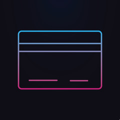 Poster - Credit card nolan icon. Simple thin line, outline vector of shopping icons for ui and ux, website or mobile application