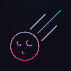 Poster - Meteorite nolan icon. Simple thin line, outline vector of space icons for ui and ux, website or mobile application
