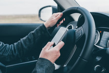Texting And Driving Is Dangerous Behavior In Traffic