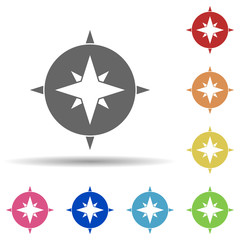 Aufkleber - Stars, orientation, in multi color style icon. Simple glyph, flat vector of business icons for ui and ux, website or mobile application