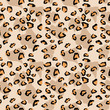 © Tiana_Geo - Leopard pattern design,  animal print, background, texture, repeating black, yellow and brown stains. Fashion and stylish background