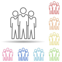 Aufkleber - Team, work, leader in multi color style icon. Simple thin line, outline vector of business icons for ui and ux, website or mobile application