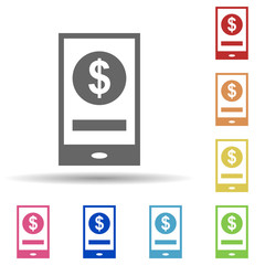 Aufkleber - Charity, business and finance in multi color style icon. Simple glyph, flat vector of charity icons for ui and ux, website or mobile application
