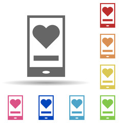 Aufkleber - Charity, app in multi color style icon. Simple glyph, flat vector of charity icons for ui and ux, website or mobile application