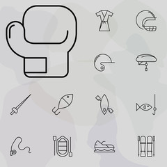 Poster - boxing glove icon. Sport icons universal set for web and mobile