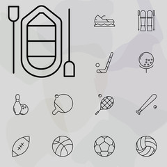 Poster - inflatable boat icon. Sport icons universal set for web and mobile