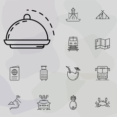 Poster - tray icon. summer holiday and Travel icons universal set for web and mobile
