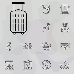 Poster - suitcase icon. summer holiday and Travel icons universal set for web and mobile