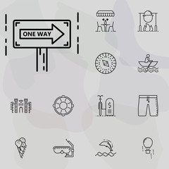 Poster - road sign icon. summer holiday and Travel icons universal set for web and mobile