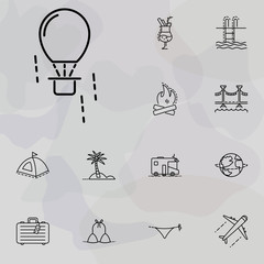 Poster - Aerostat icon. summer holiday and Travel icons universal set for web and mobile