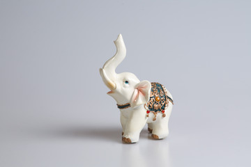 little elephant on white background decor