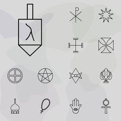 Poster - religious sign icon. religion icons universal set for web and mobile