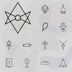 Poster - religious sign icon. religion icons universal set for web and mobile