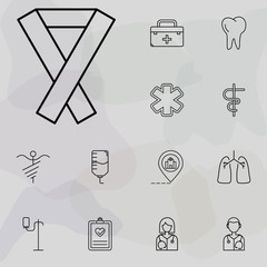 Poster - aids sign icon. medicine icons universal set for web and mobile