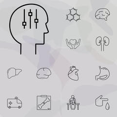 Poster - psychology icon. medicine icons universal set for web and mobile