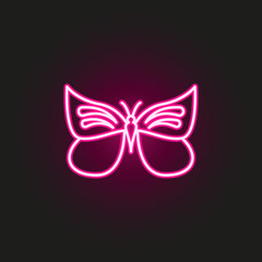 Poster - butterfly neon style icon. Simple thin line, outline vector of butterfly icons for ui and ux, website or mobile application