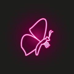 Poster - butterfly neon style icon. Simple thin line, outline vector of butterfly icons for ui and ux, website or mobile application