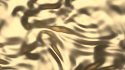 Poster - Liquid gold texture waving. Perfect CG seamless loop background. For cosmetic or beauty product background. Concept of high value, noteworthy, eye catching wallpaper. 