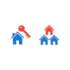 2 real estate Icons For Personal And Commercial Use...