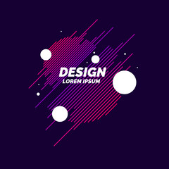 Poster - Modern abstract background with dynamic shapes. Vector template