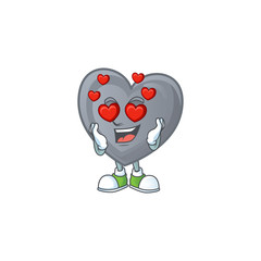 Sticker - falling in love cute grey love cartoon character design