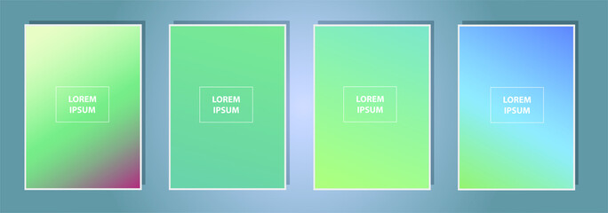 Fototapete - Modern vibrant gradient background. Creative template for design, cover, banner, poster, mobile app