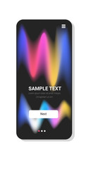 Poster - dynamical colored forms abstract background gradient banner fluid color template modern graphic elements smartphone screen online mobile app copy space vertical vector illustration