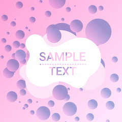 Poster - dynamical colored gradient balls abstract background template