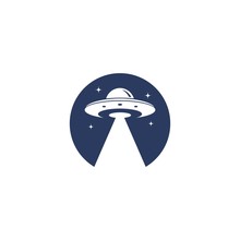 UFO Vector Logo Template Illustration
