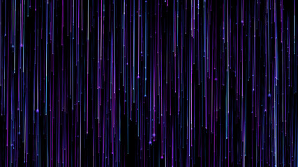 Wall Mural - abstract light background. bright luminous glowing lines. 3d rendering dynamic lights shape on dark 