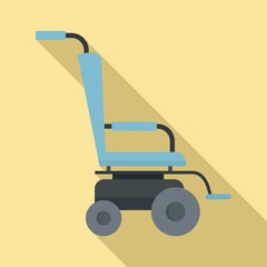 Canvas Print - Scooter wheelchair icon. Flat illustration of scooter wheelchair vector icon for web design