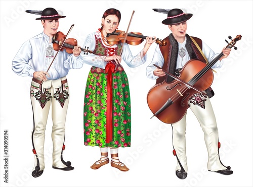 Plakaty folk  tradycyjny-polski-zespol-folklorystyczny