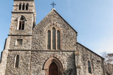 Wall Mural - architectural detail of St. Mary s Anglican Church in Howth, Ireland