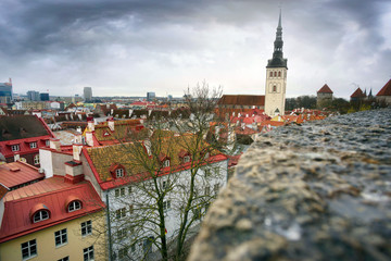 Fototapete - Streets of old Tallinn