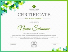 Abstract Certificate Template With Luxury And Modern Pattern,diploma,Vector Illustration