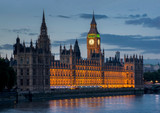 Fototapeta Londyn - UK, england, London, Houses of Parliament dusk