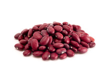 PIle Of Red Kidney Beans Isolated On A White Background