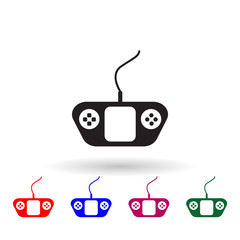 Poster - Game controller multi color icon. Simple glyph, flat vector of toys icons for ui and ux, website or mobile application
