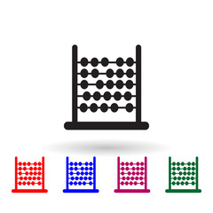 Poster - Abacus multi color icon. Simple glyph, flat vector of toys icons for ui and ux, website or mobile application