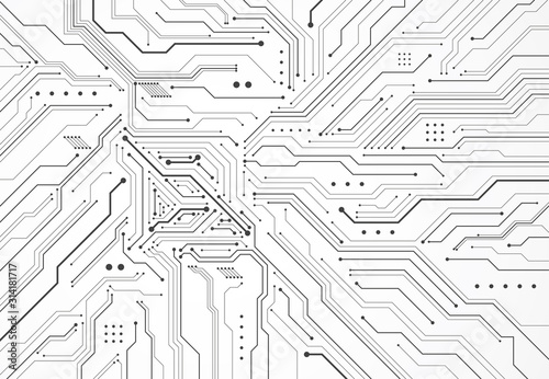 Fotografía Abstract background with technology circuit board texture