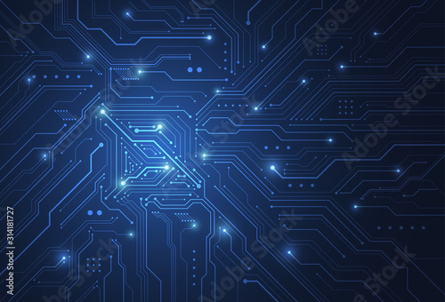 Fotografía Abstract digital background with technology circuit board texture
