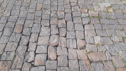 Wall Mural - old cobblestone pavement