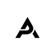 Letter PA initial logo design