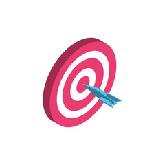 Sticker - Isolated target icon vector design