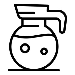 Poster - Soda jug icon. Outline soda jug vector icon for web design isolated on white background