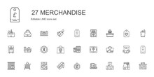 Merchandise Icons Set