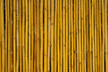 Old brown tone bamboo plank fence texture